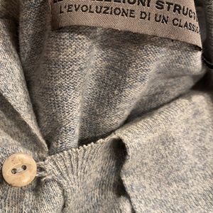 Le Collezioni Structure collared sweater linen mix